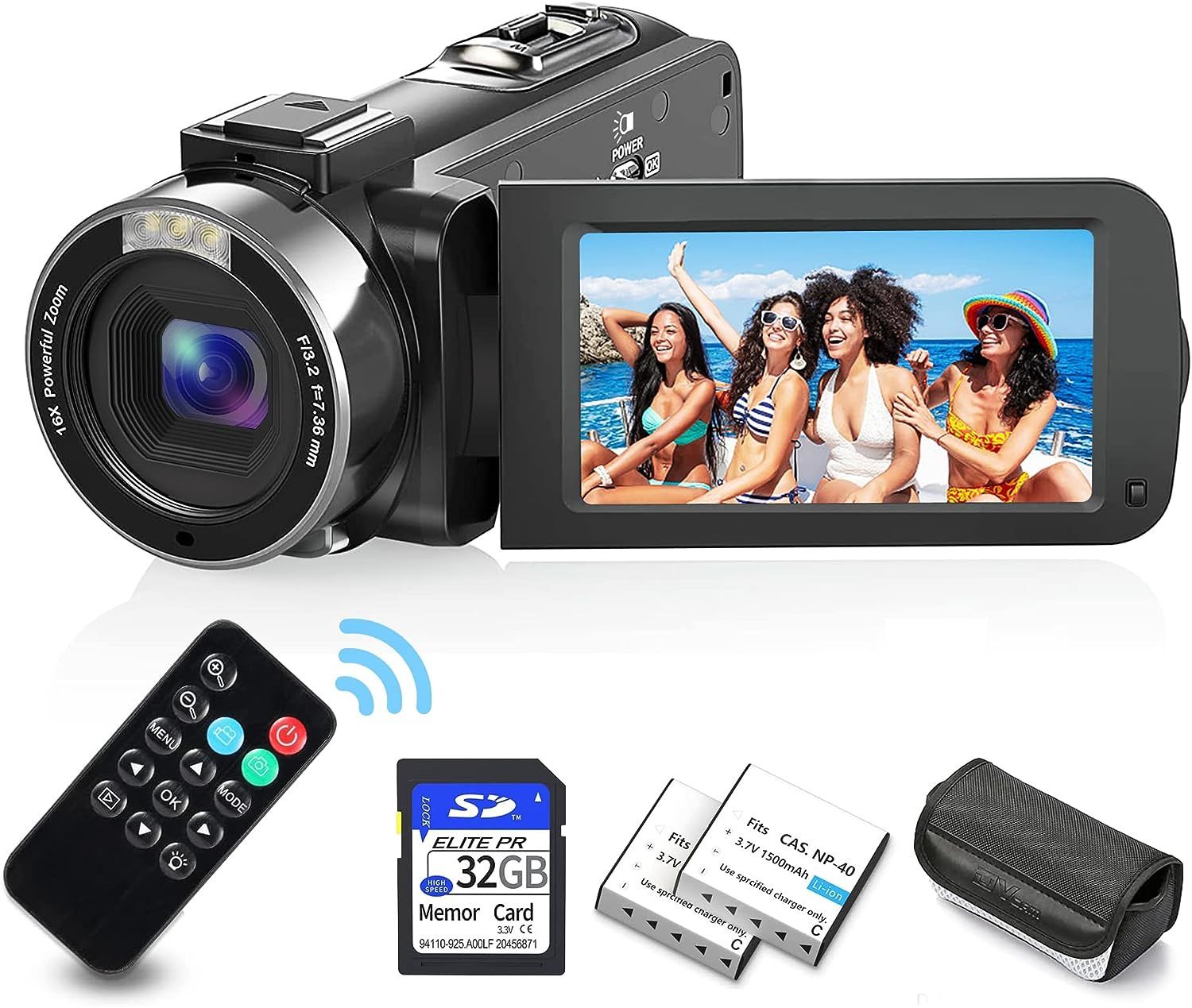 4K Video Camera Camcorder Ultra HD 4K 48MP Vlogging Camera