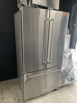 Kitchen aid French door in stainless steel counter depth used