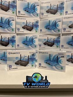 SuperBOX Super box S7 Models Max, S7 Pro, S6 Ultra, Supreme & Vsee V6 Plus, V6 Max Vsee Elite Mini, Elite Ultra 8 Authorized Wholesale distributors 