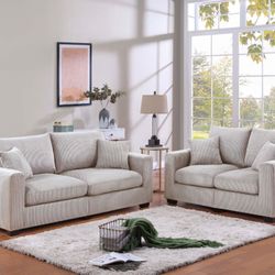 2 Pc Sofa Set