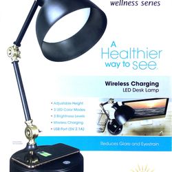 LED Desk Lamp/wireless Phone Charger. 2 Items available 