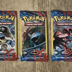 Pokemon XY 3 Card Booster Pack - $20 per pack.