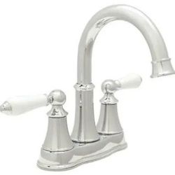 Pfister Courant 4 in. Centerset 2-Handle Bathroom Faucet in Polished Chrome