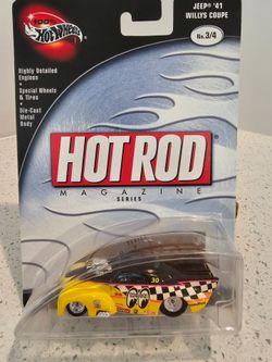 Hot Wheels 100% Preferred Hot Rod Magazine Jeep '41 Willys Coupe