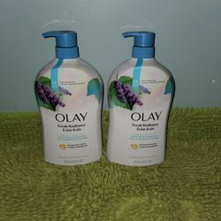 2 Olay Bodywash 33oz Fresh Radiant Birch Water & Lavender