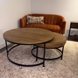 Nesting Coffee Table With Ottoman 