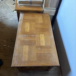 Vintage Wood Coffee Table 