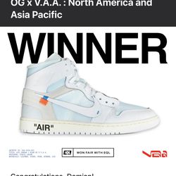 Off white Jordan 1 Alaska size 8