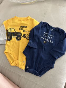 2 Long Sleeves Onesies By Carters 