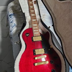 2008 Vintage Les Paul Gibson Cherry Electric Guitar and Amp