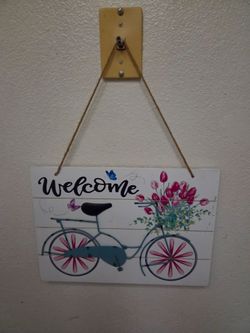 Hanging Welcome Sign