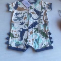 New !!! Carter’s Dinosaur Roper Size3 Months For Baby Boy