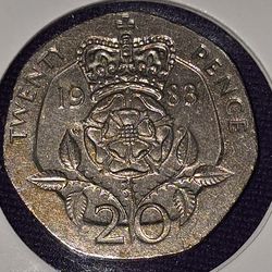 1983 Great Britain 20 Pence Coin