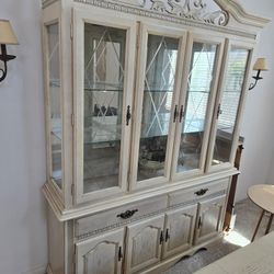 Hutch And Table Set With Chairs Plus More