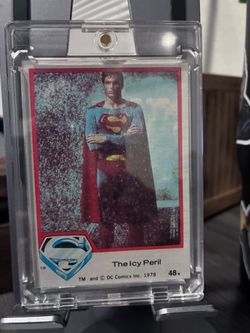 1978 Topps SUPERMAN #48 “The Icy Peril” Christopher Reeve Vintage Card