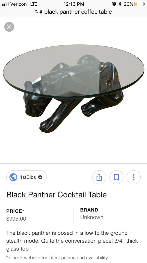 Panther Coffee Table With Glass Top Design Galleries Panther Coffee Table With Glass Top Design Galleries