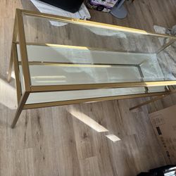 Glass Console Side Table