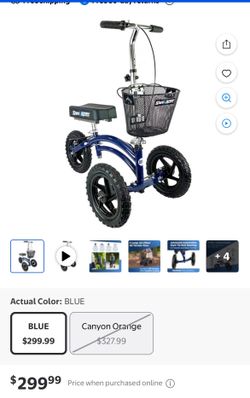 All Terrain KneeRover Steerable Knee Scooter Blue