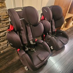 Two Recaro Young Sport Child Seats