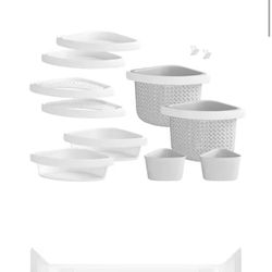 12 Piece Wall Mounted Shower Caddy