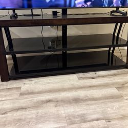 Dark Wood TV Stand