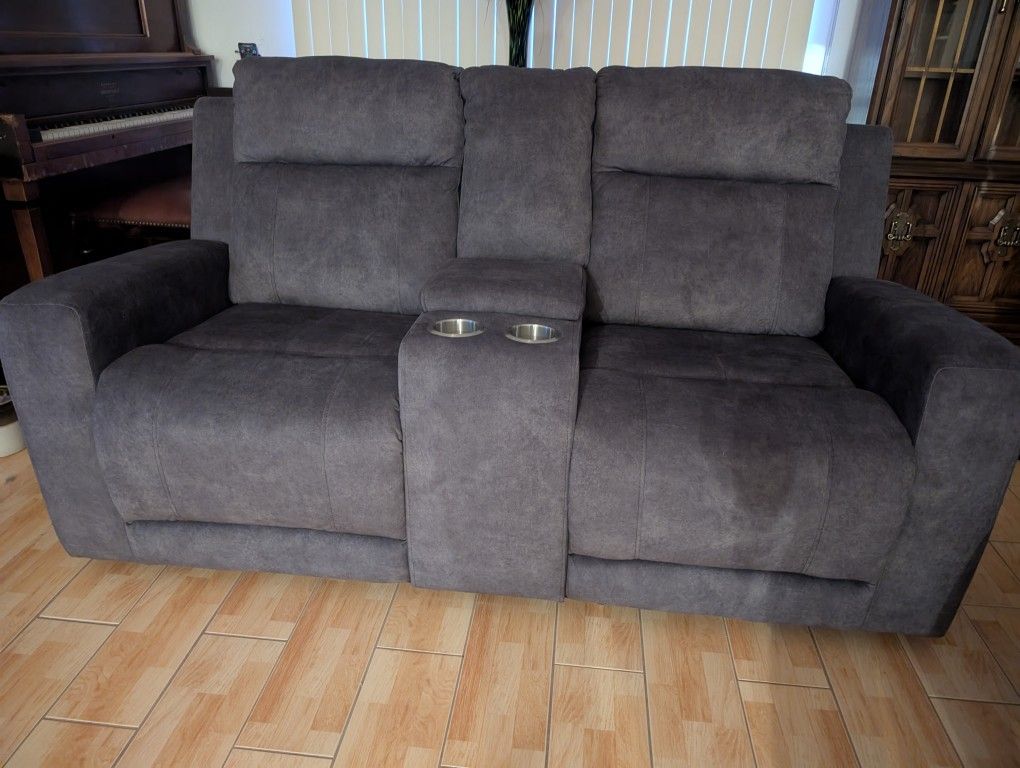 Couch And Loveseat Microfiber Recliner.