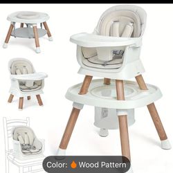 14 in 1 Baby High chair, Convertible High Chair for Baby, Toddlers Highchairs with Activity Center, Kids Learning Table, Kids Stool Table Chair Set wi