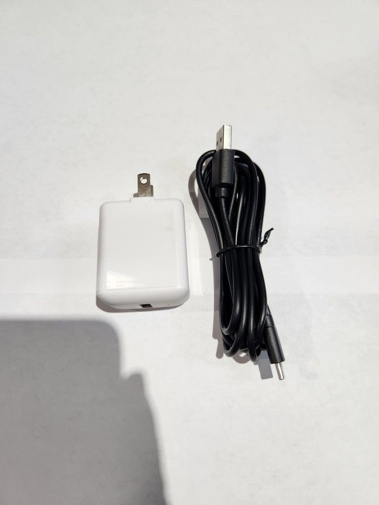 Amazon Basics 12w Single USB Wall Charger Adapter Plug w/ USB Cable
