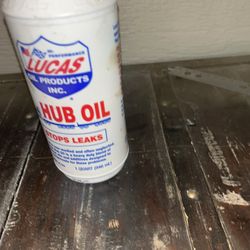 Lucas Hub Oil 1 Quart Bottle New Sealed