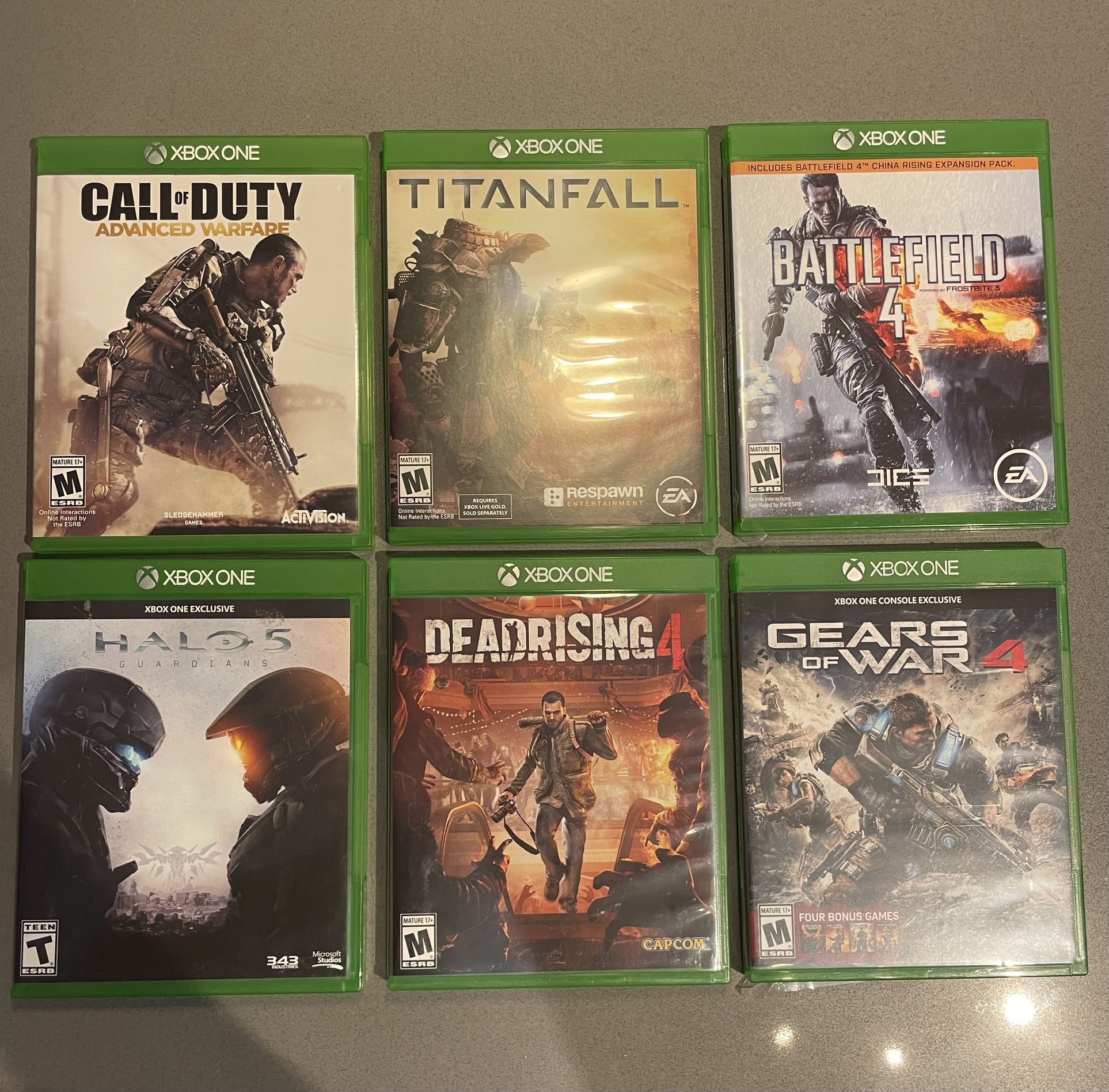 XBOX ONE (6 Pack Games) Great Condition