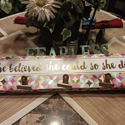 Beautiful Larg Wall Hang Sign W.hooks 5 Firm Look My Post Alot Items