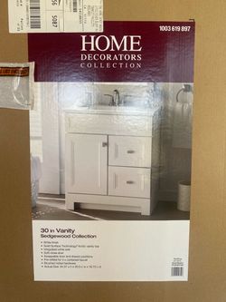 Home Decorators Collection Sedgewood 31 inch. White Vanity with Top