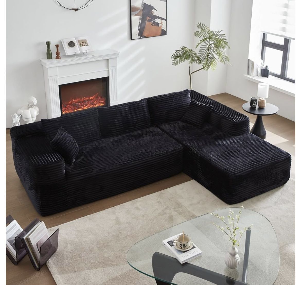 New Black Couch