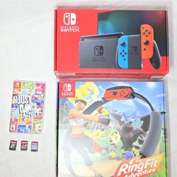 🆕️ Nintendo Switch + Ring Fit + 5 Games