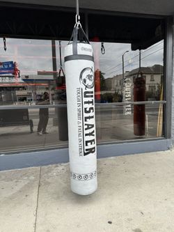 Outslayer filled Muay Thai Bag - Grey/Black