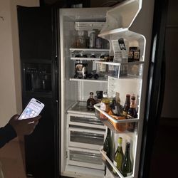 Refrigerator Fridge Black (moving Out)