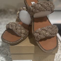 New Steve Madden Newbie Bronze   Brand New Steve Madden Sandals Size 8.5 Never Worn  Asking $75 Firm