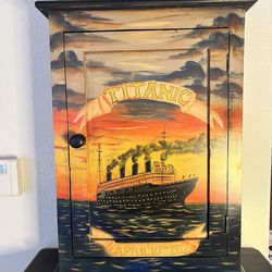 Hanging Cabinet- Hand Painted