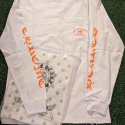 Chrome Hearts White And Orange Shirt