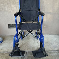 Karman Ultra Lightweight Transport Folding Wheelchair 17” Seat Width 
