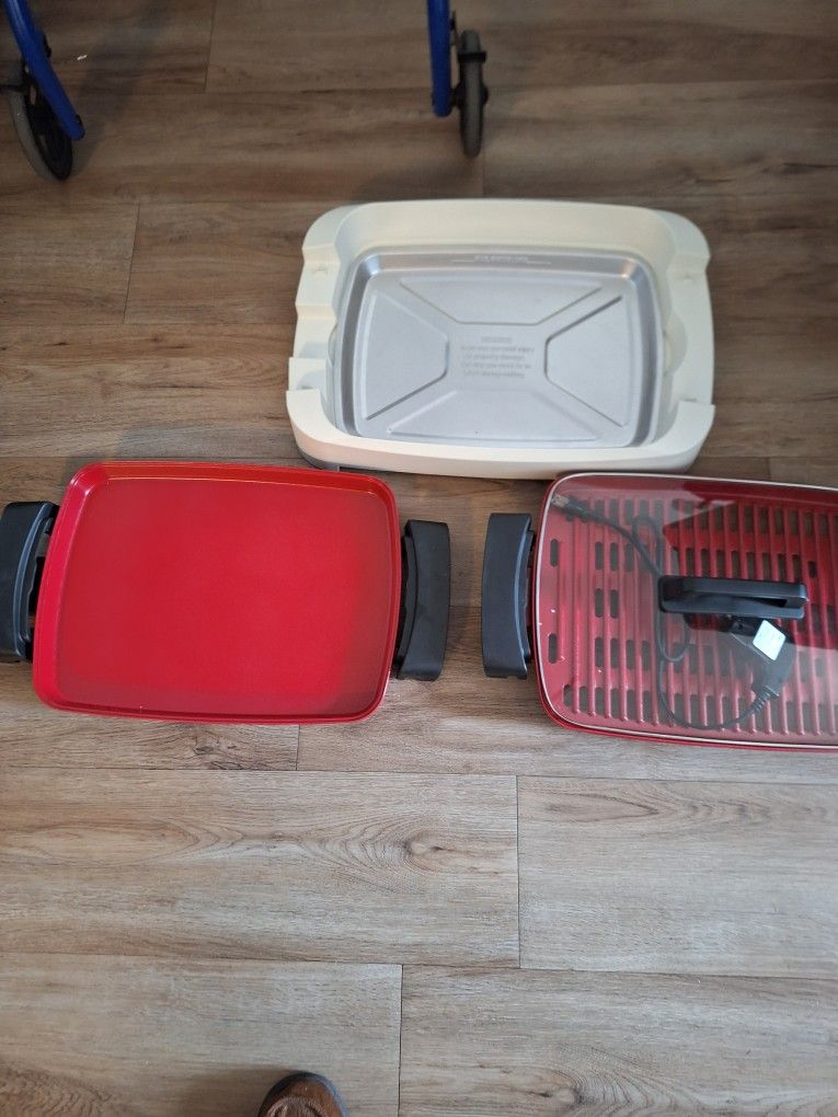2 In 1 Smokeless Grill/griddle