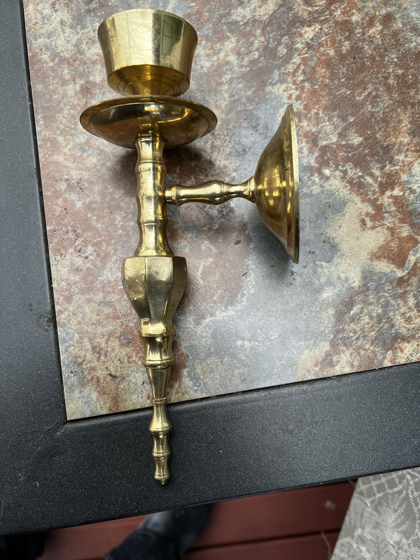 Brass Candle Holder Used