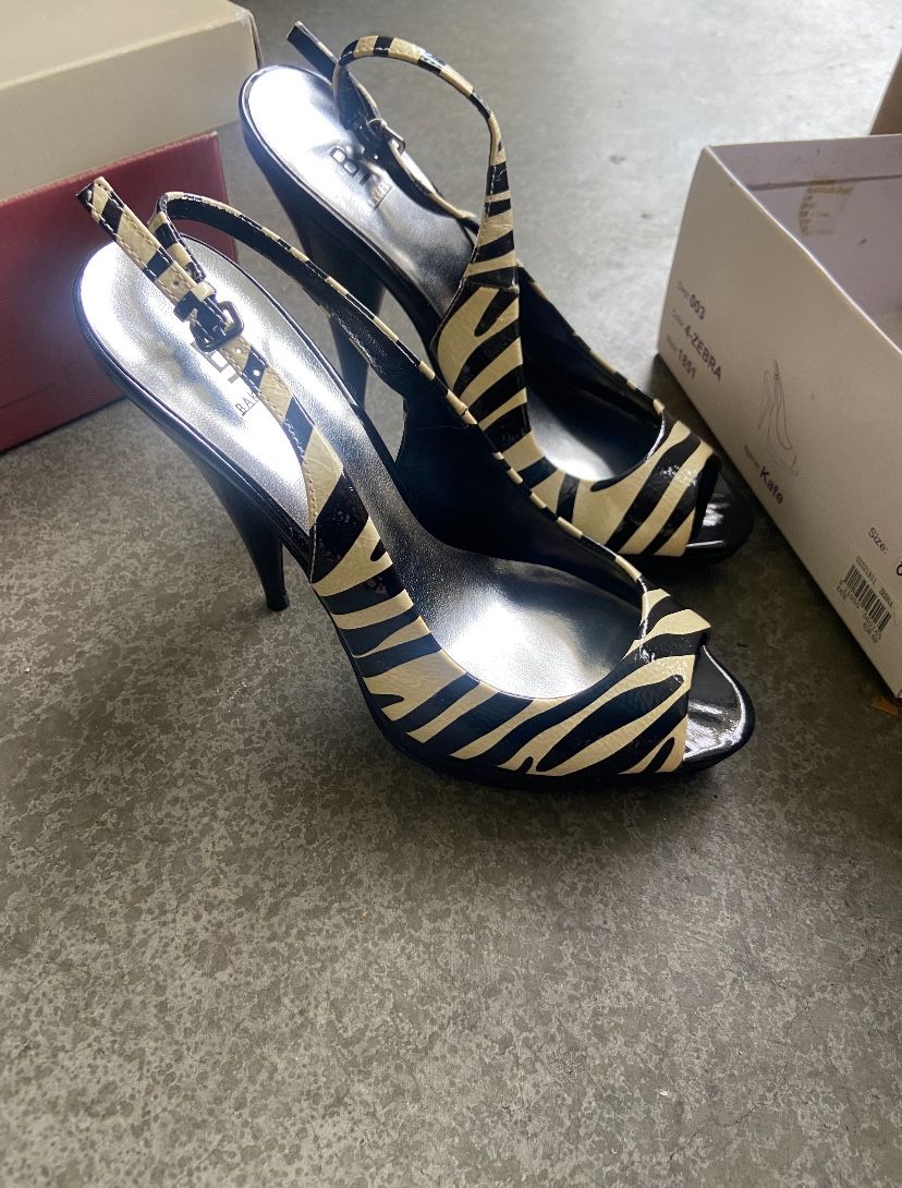 Bakers Zebra Print Heels- Fancy, Prom, Graduation