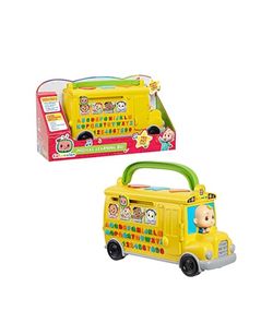 CoComelon Musical Learning Bus, Number and Letter Recognition, Phonetics, Yellow School Bus Toy Plays ABCs and Wheels on the Bus