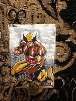 2023 Marvel Allegiance Infinity Trilogy Wolverine Sketch 1/1 Renato Arlem