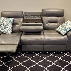 Reclining Sofa Gray