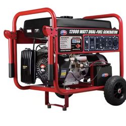 9,000-Watt Electric Start Propane and Gasoline Dual Fuel Portable Generator with Auto CO Shutoff