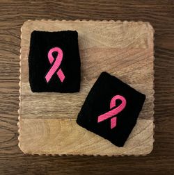BREAST CANCER AWARNESS SWEAT WRISTBANDS