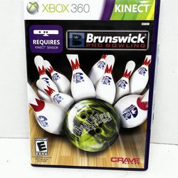 Brunswick Pro Bowling (Microsoft Xbox 360, 2011) Complete With Manual