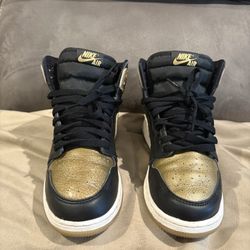 Air Jordan 1’s Retro High Black Metallic Gold 